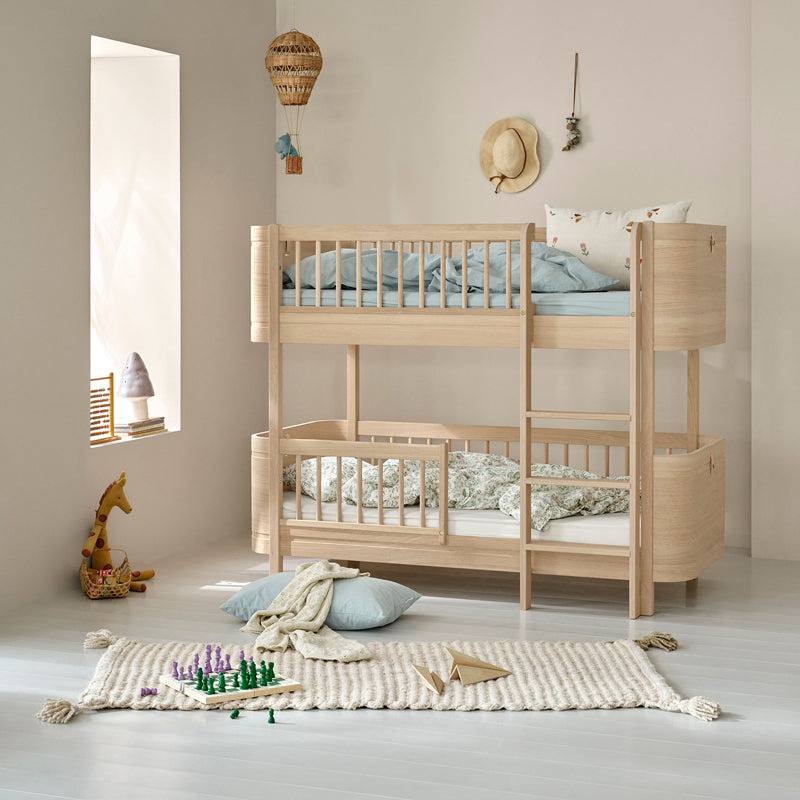 Oliver Furniture Wood Mini+ halbhohes Etagenbett 68x162cm Eiche