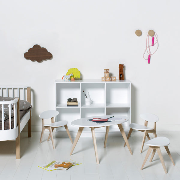 Oliver Furniture Wood PingPong Stuhl weiß/Eiche
