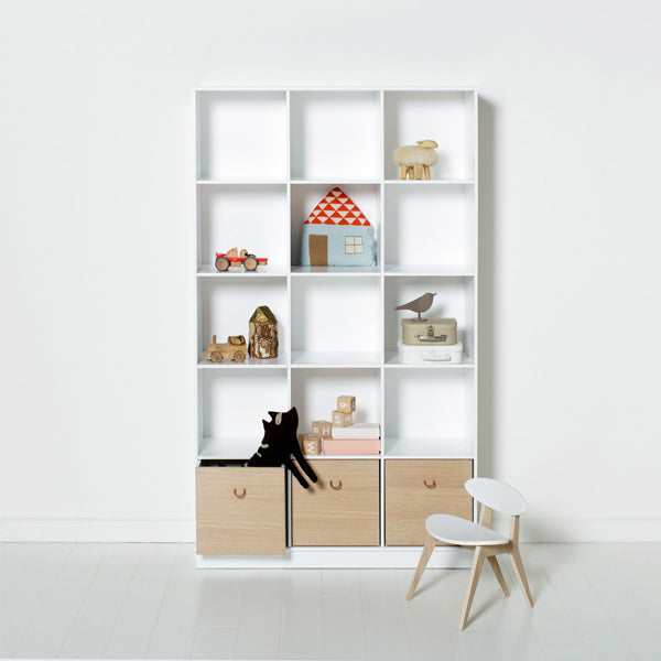 Oliver Furniture Wood Standregal vertikal 3x5 mit Sockel