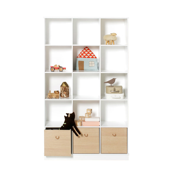 Oliver Furniture Wood Standregal vertikal 3x5 mit Sockel