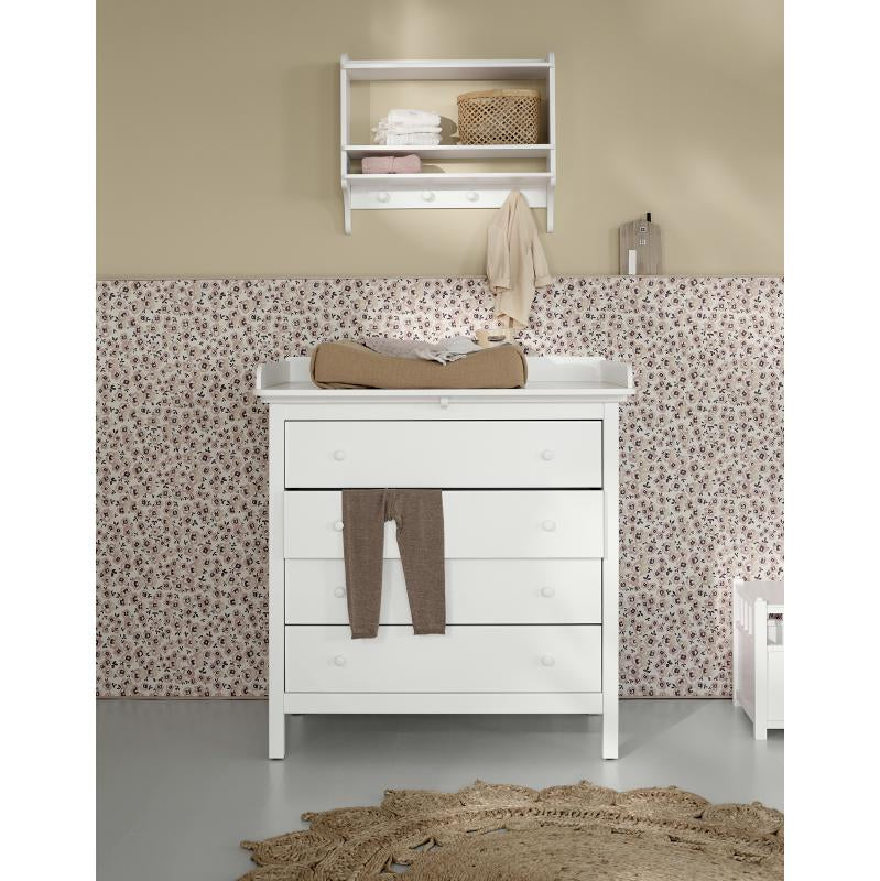 Oliver Furniture Seaside Wickelkommode mit 4 Schubladen