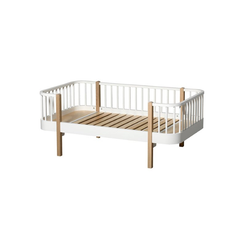 Oliver Furniture Wood Original Junior Bettsofa 90x160cm in weiß/Eiche