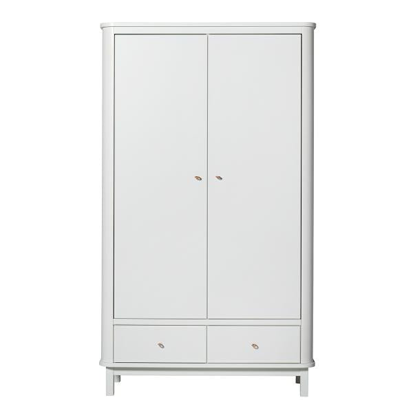 Oliver Furniture Wood Kleiderschrank 2-türig in weiß