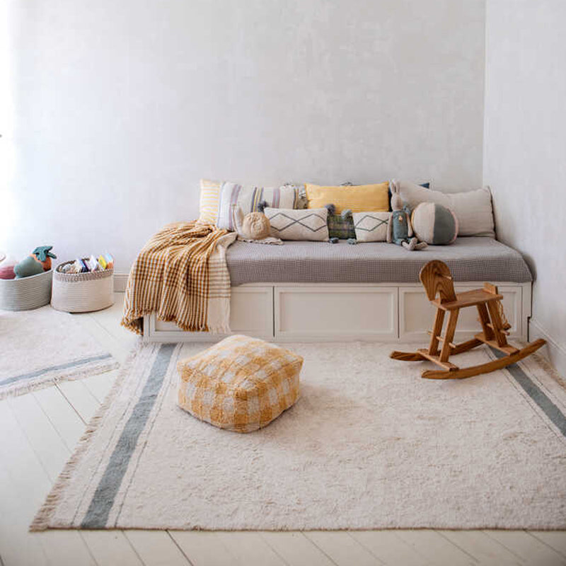 Lorena Canals Pouf "Vichy" honey 20x40x40 cm