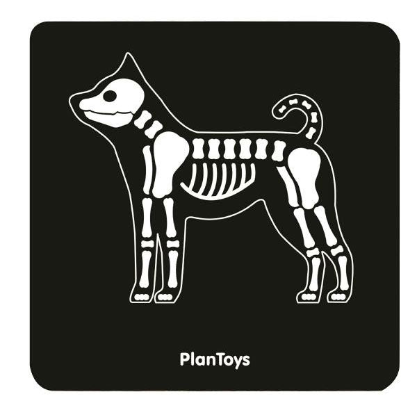Plantoys Kinderspielzeug Tierarzttasche mit Zubehör 9 tlg. aus Naturholz und Stoff