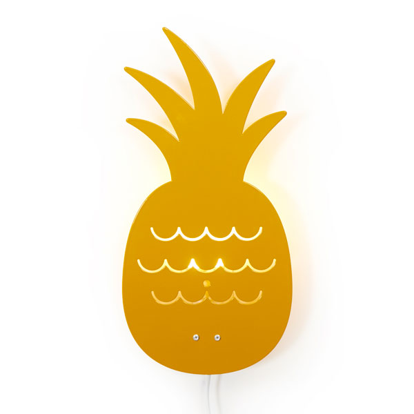 Roommate Wandlampe Ananas in Gelb 17x33cm