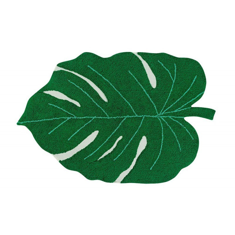 Lorena Canals waschbarer Teppich 'Monstera Leaf' in grün 120x160cm