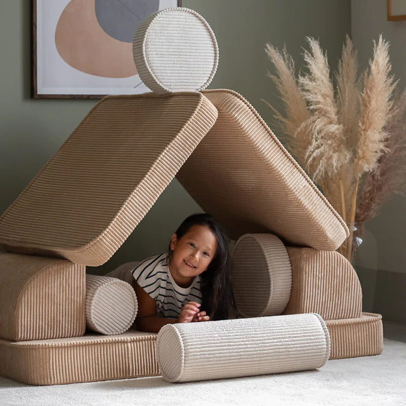 Wigiwama Kindersofa Seetee in brown sugar